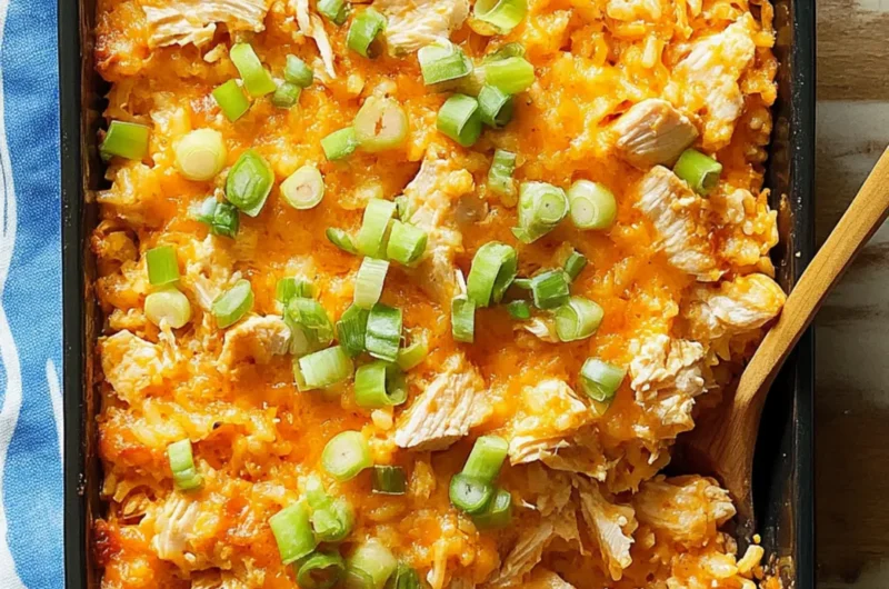 Buffalo Chicken & Rice Casserole