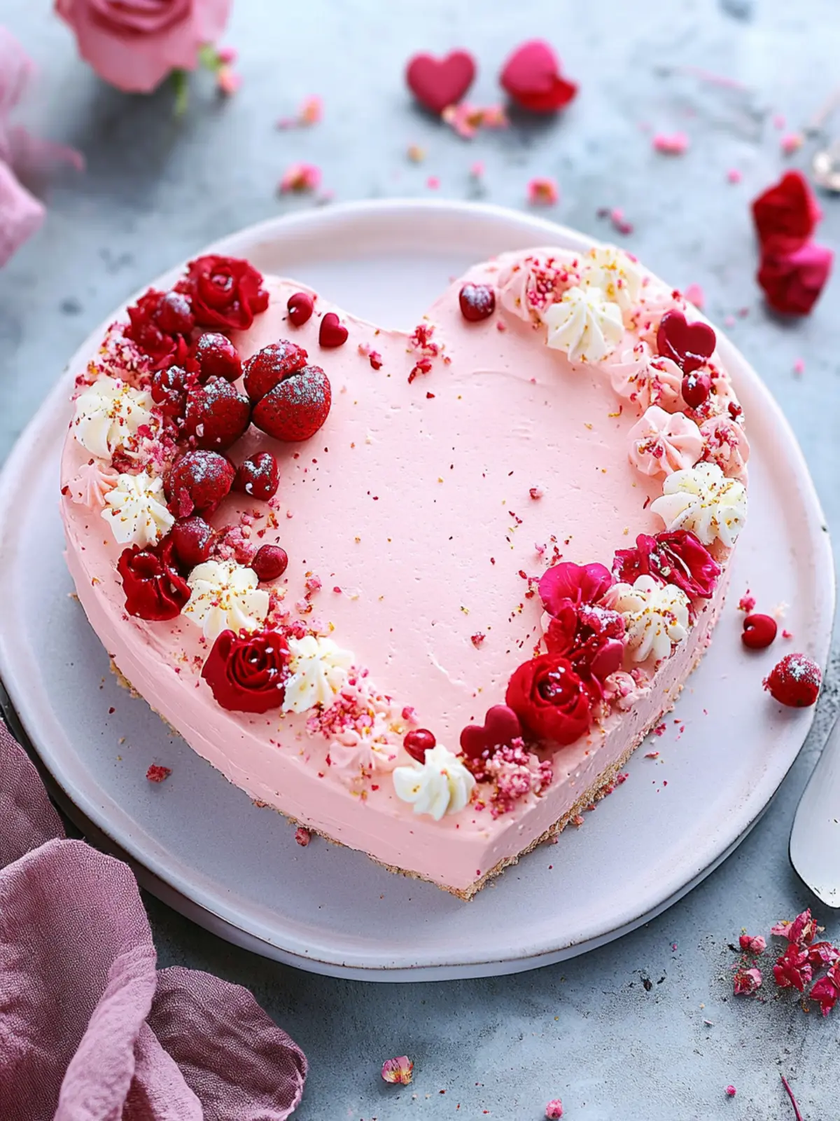 Easy Heart Shaped Cake