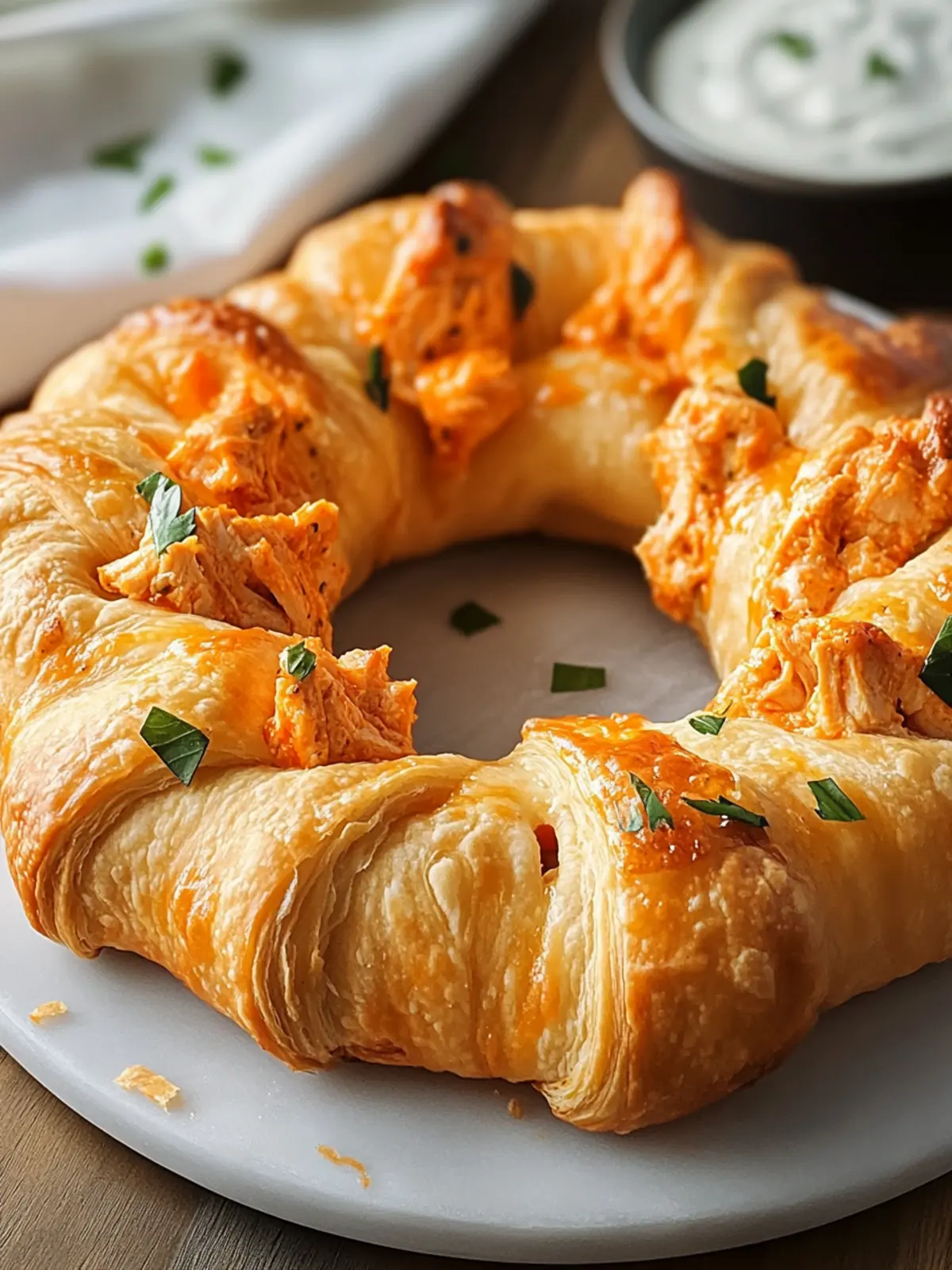 Buffalo Chicken Crescent Ring