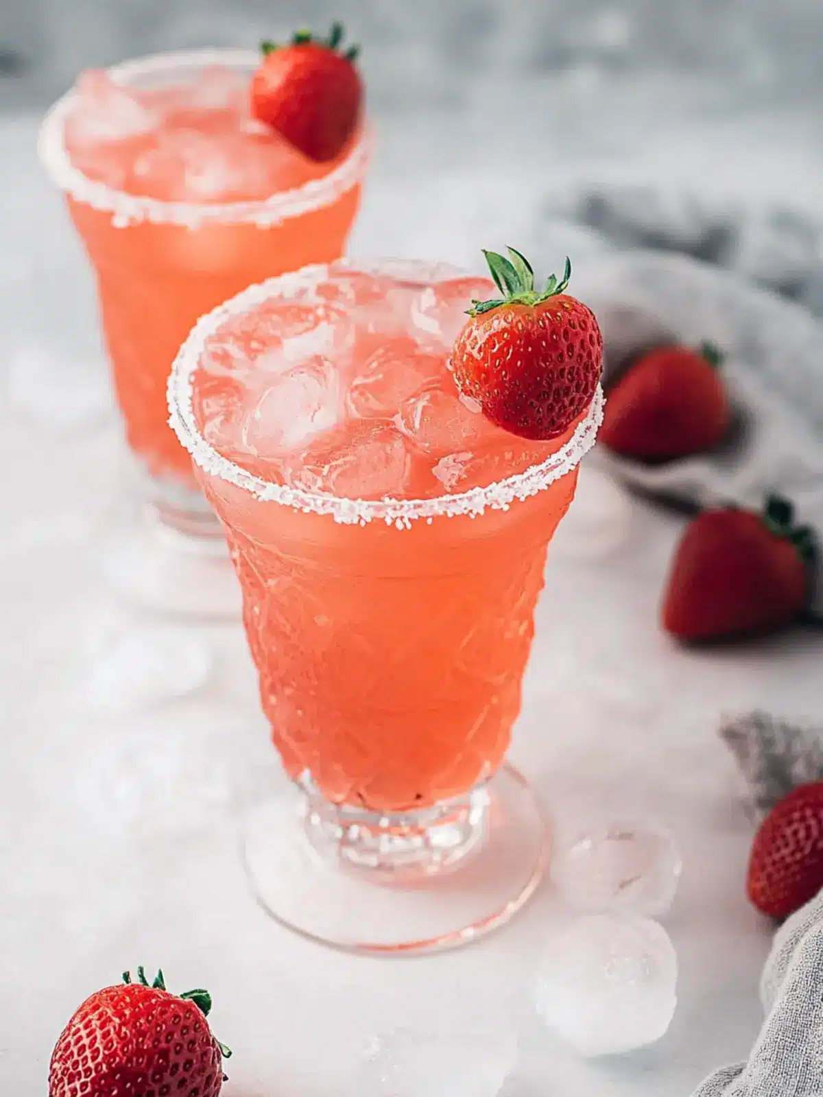 Strawberry Sour Candy Cocktail