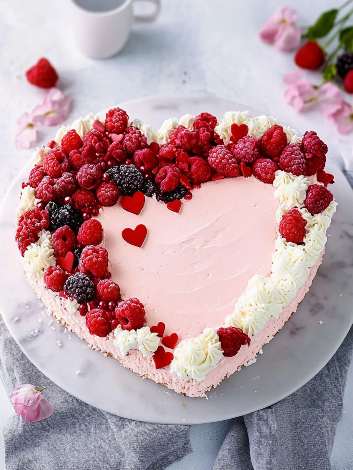 Easy Heart Shaped Cake