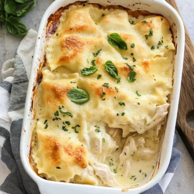 Creamy Chicken Alfredo Baked Ravioli in Just 30 Minutes 9 Chicken Alfredo Baked Ravioli