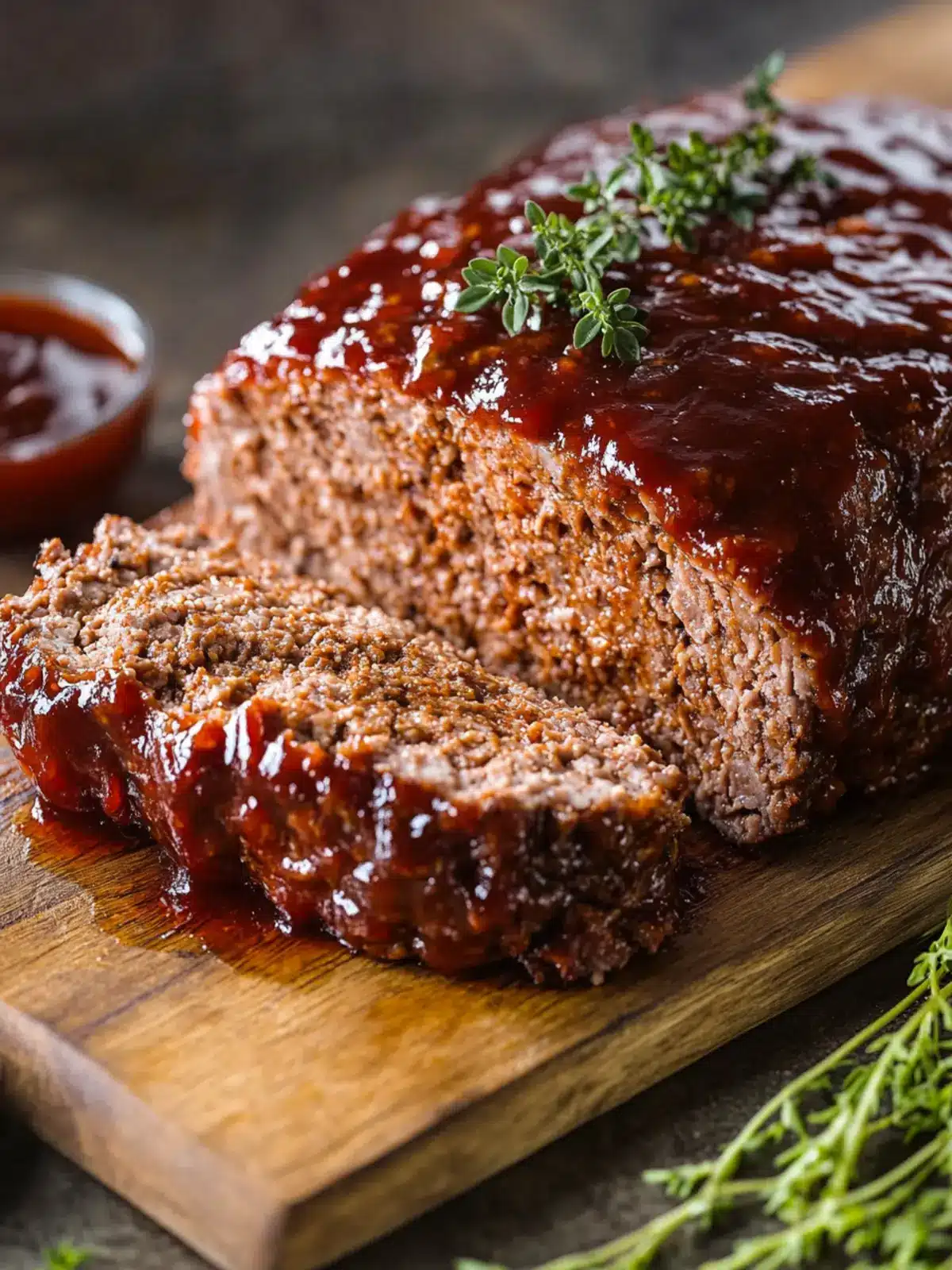 Smoked Meatloaf with Sweet BBQ Glaze
