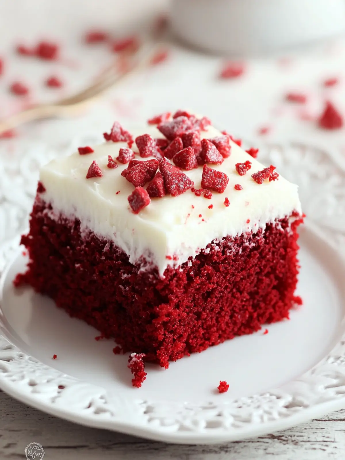 Red Velvet Sheet Cake with Cream Cheese Frosting