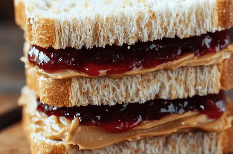 Peanut Butter and Jelly Sandwich (Sweet Nutty Sandwich)