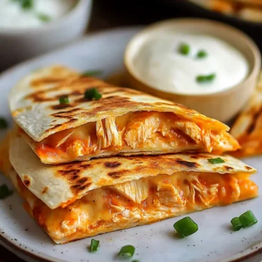 Buffalo Chicken Quesadillas