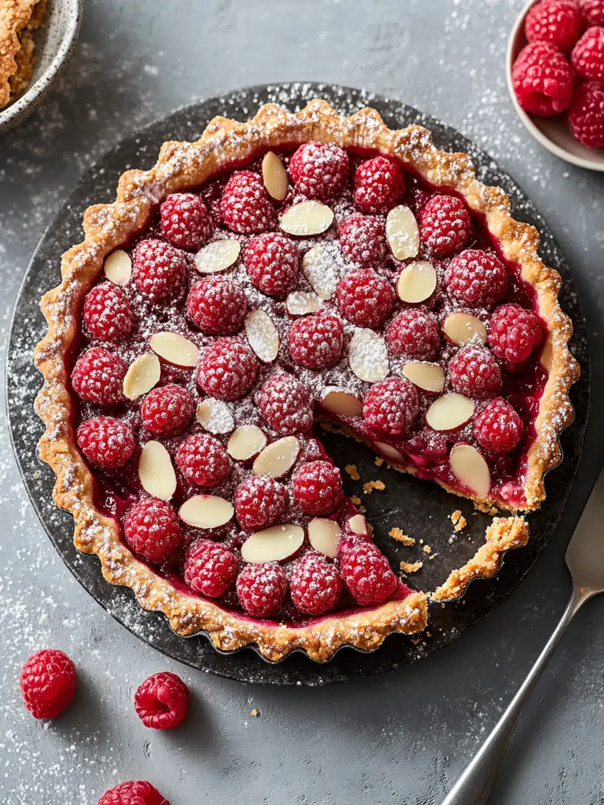 Raspberry Almond Tart
