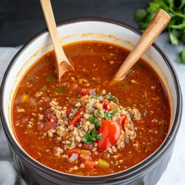 Crockpot Stuffed Pepper Soup: Easy Comfort in Every Bowl 9 Crockpot Stuffed Pepper Soup