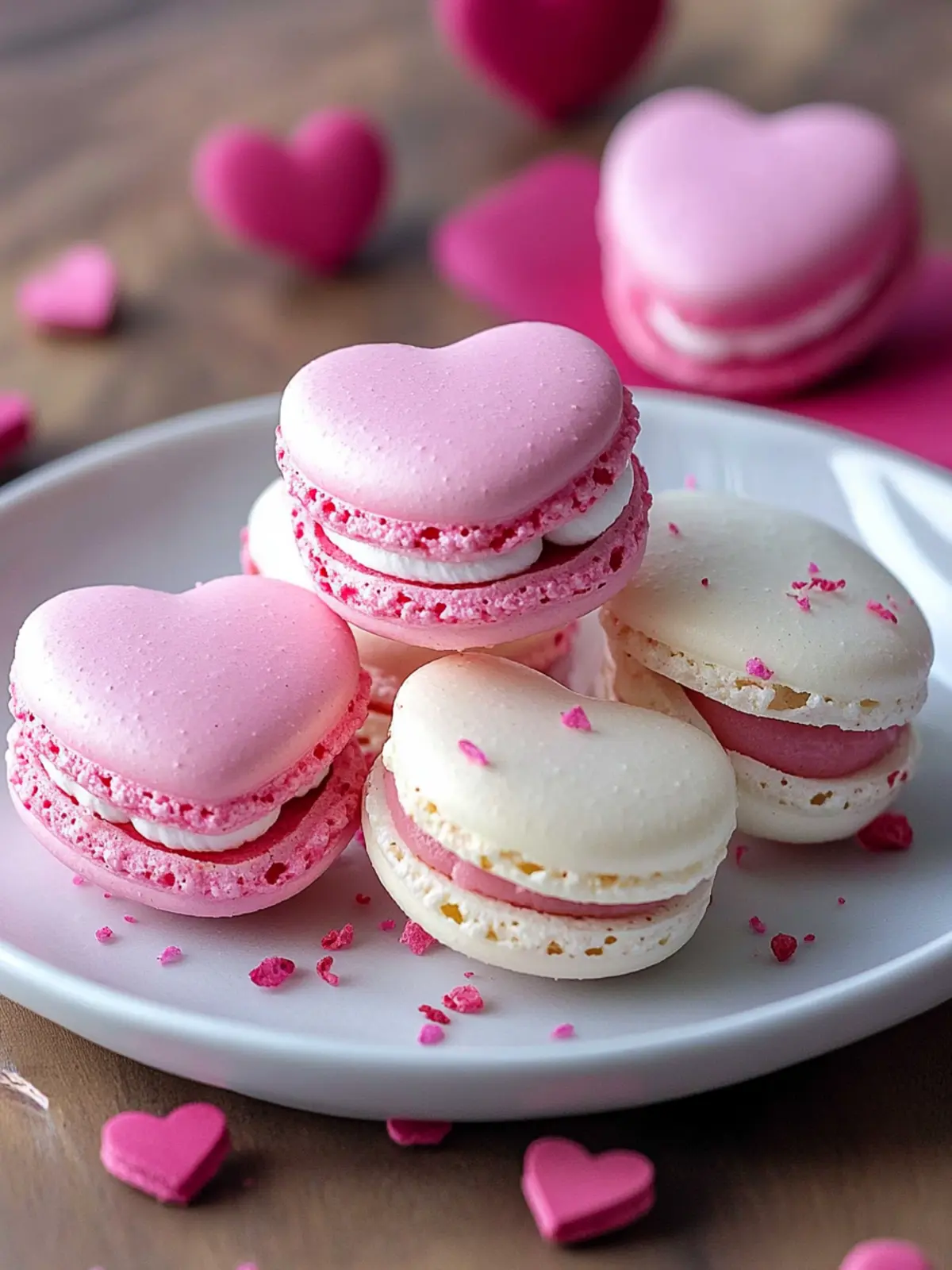 Cinnamon Spiced Valentine’s Heart Macarons You’ll Adore 3 Valentine’s Heart Macarons