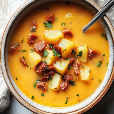 Spanish Potato Soup with Chorizo: Cozy Comfort in Every Bowl
