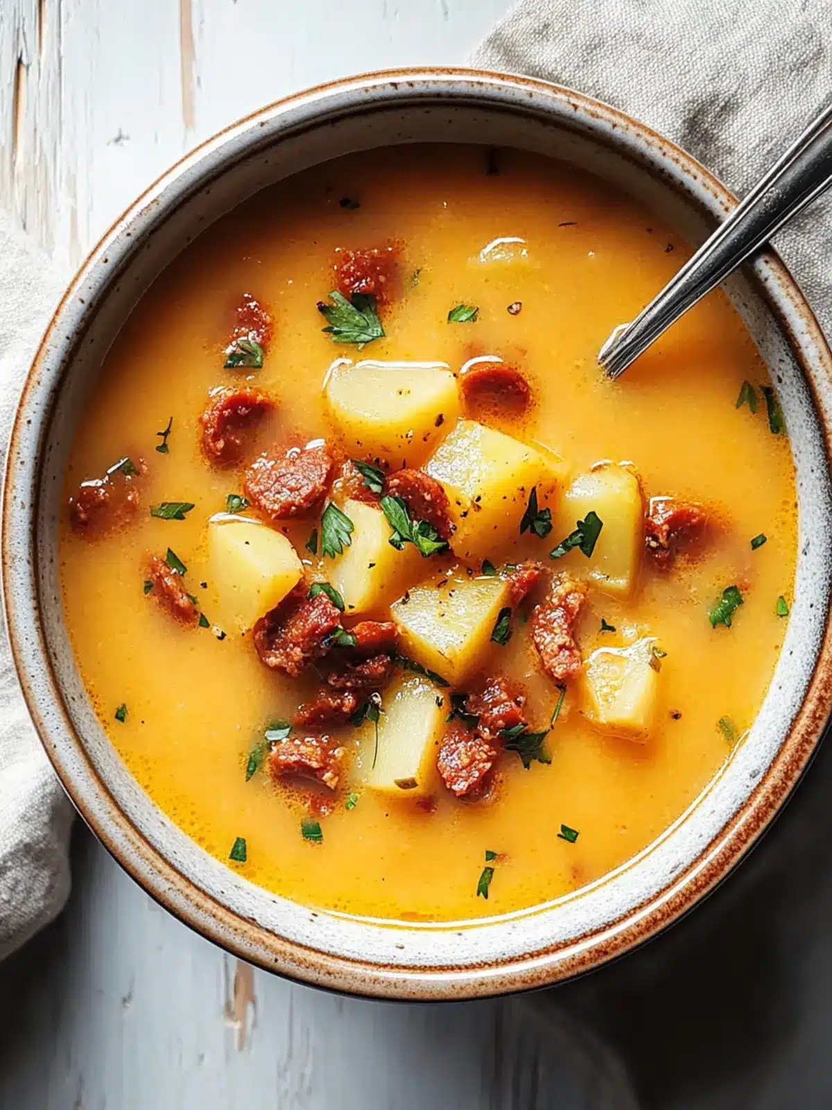 Spanish Potato Soup with Chorizo: Cozy Comfort in Every Bowl
