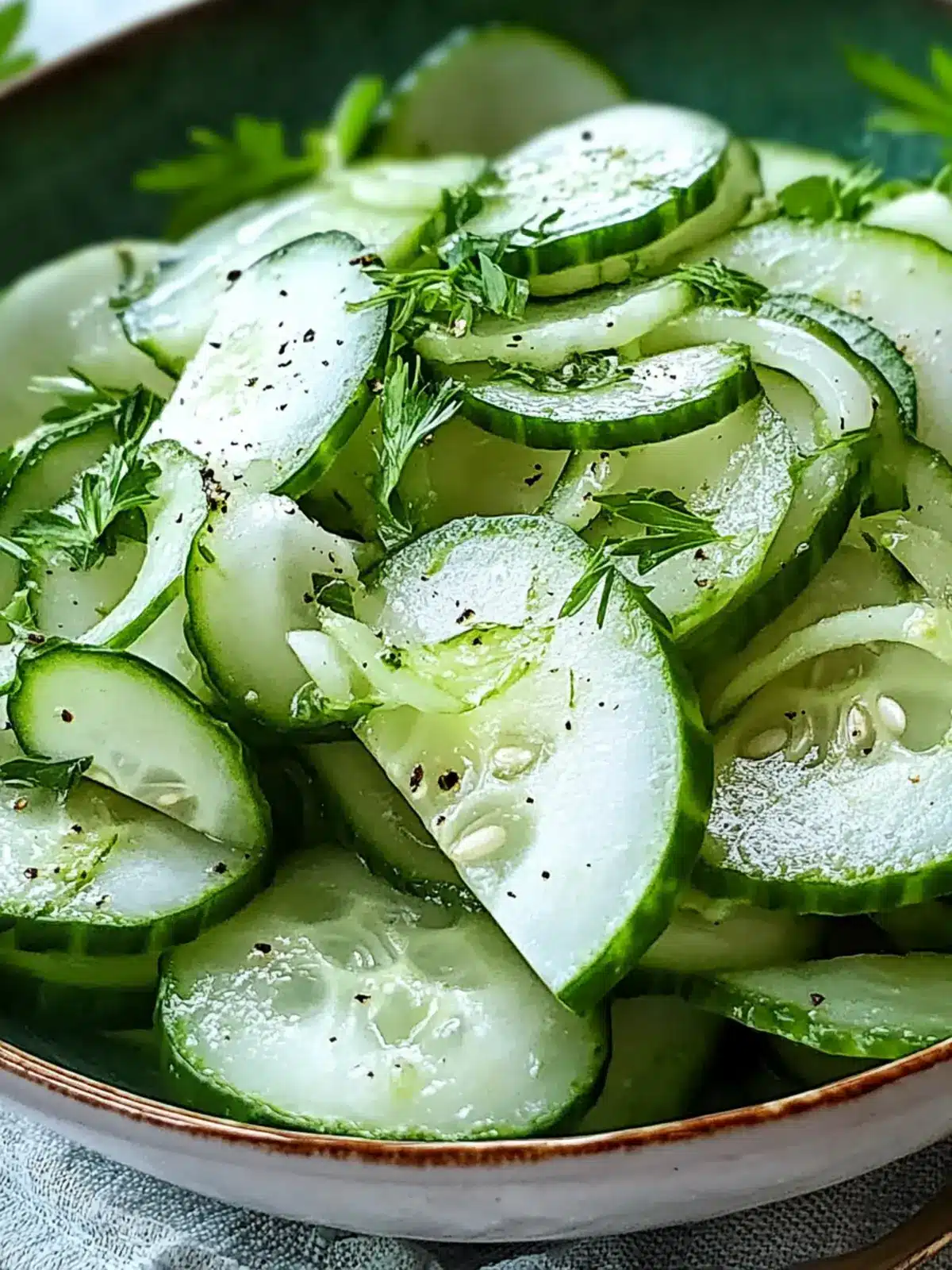 Hungarian Cucumber Salad