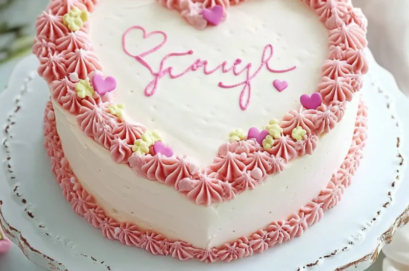 Vintage Heart Cake