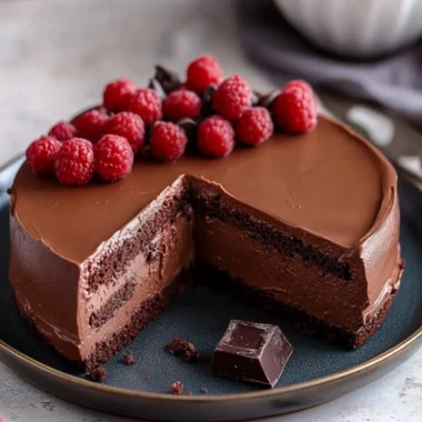 Easy Chocolate Mousse Cake