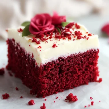 Red Velvet Sheet Cake with Cream Cheese Frosting