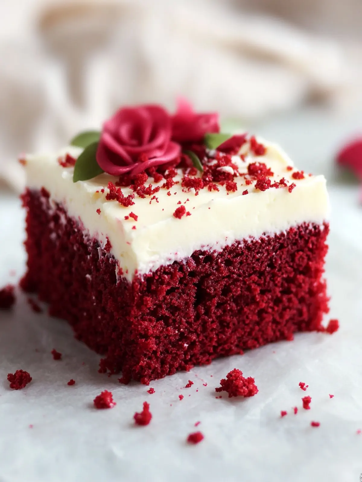 Red Velvet Sheet Cake with Cream Cheese Frosting