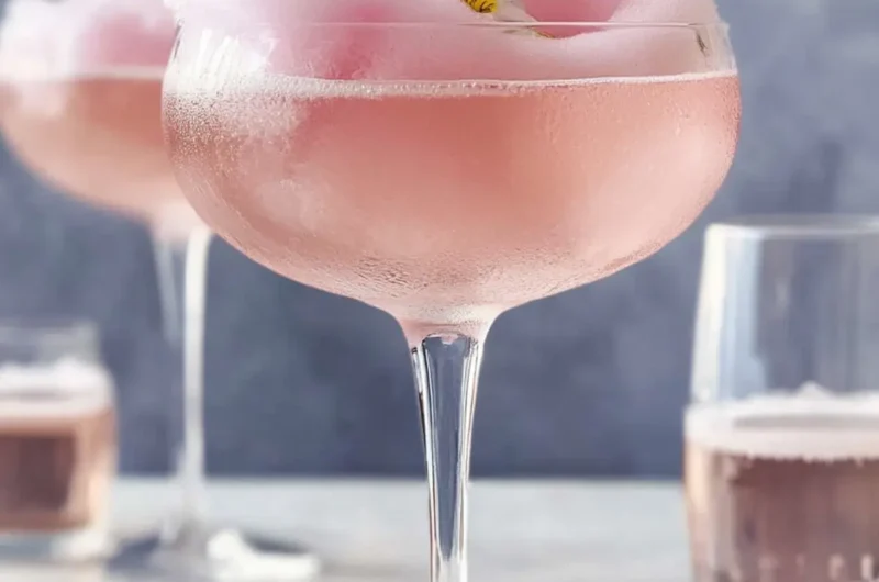The Candy Floss Fizz, Prosecco and Gin Cocktail