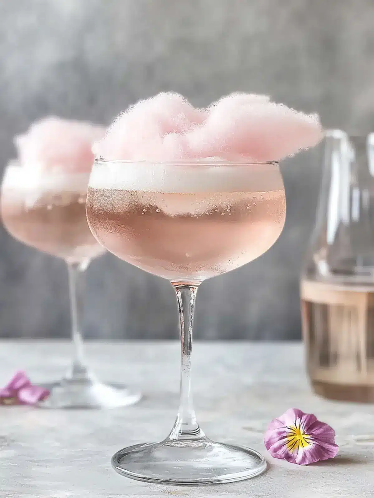 The Candy Floss Fizz: A Sparkling Gin and Prosecco Delight 4 The Candy Floss Fizz, Prosecco and Gin Cocktail
