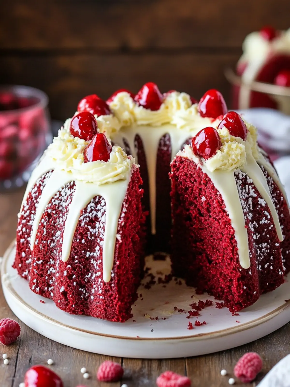 Irresistible Red Velvet Cream Cheese Bundt Cake Delight 2 Red Velvet Cream Cheese Bundt Cake