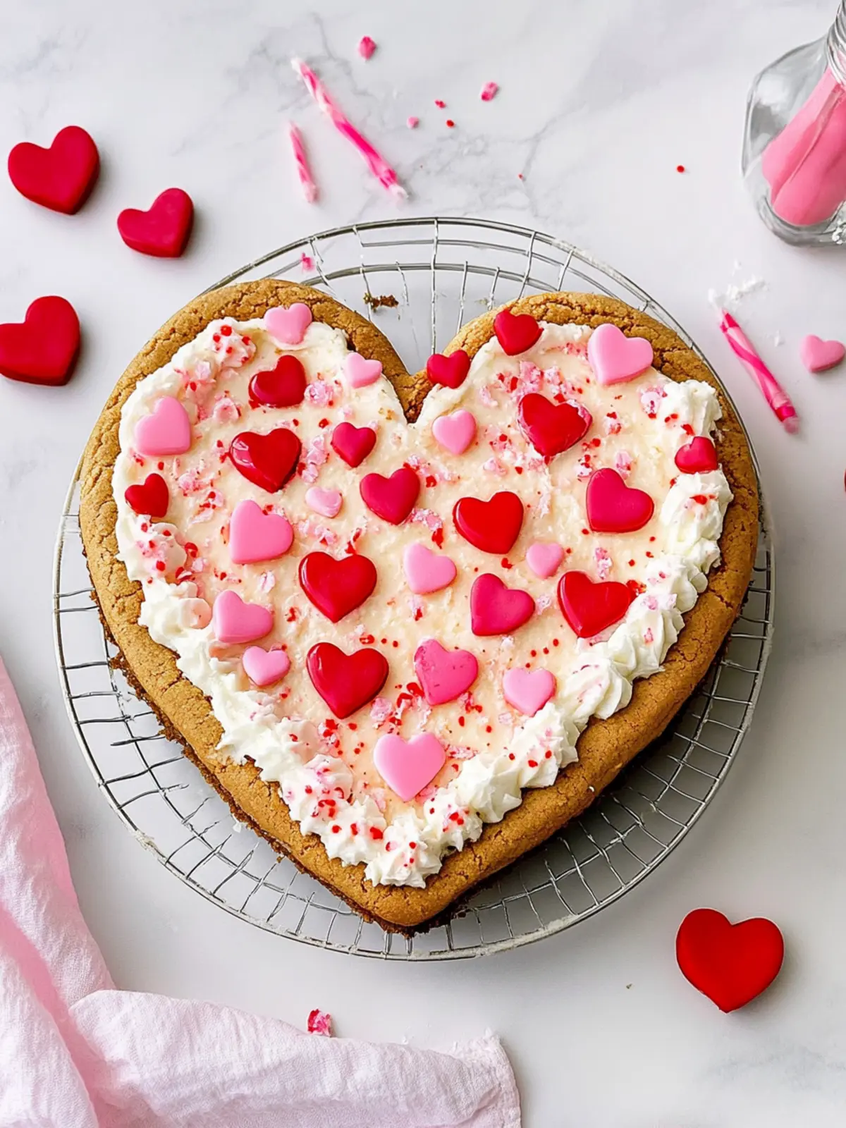 Delicious Heart Shaped Cookie Cake for Unforgettable Moments 2 Heart Shaped Cookie Cake