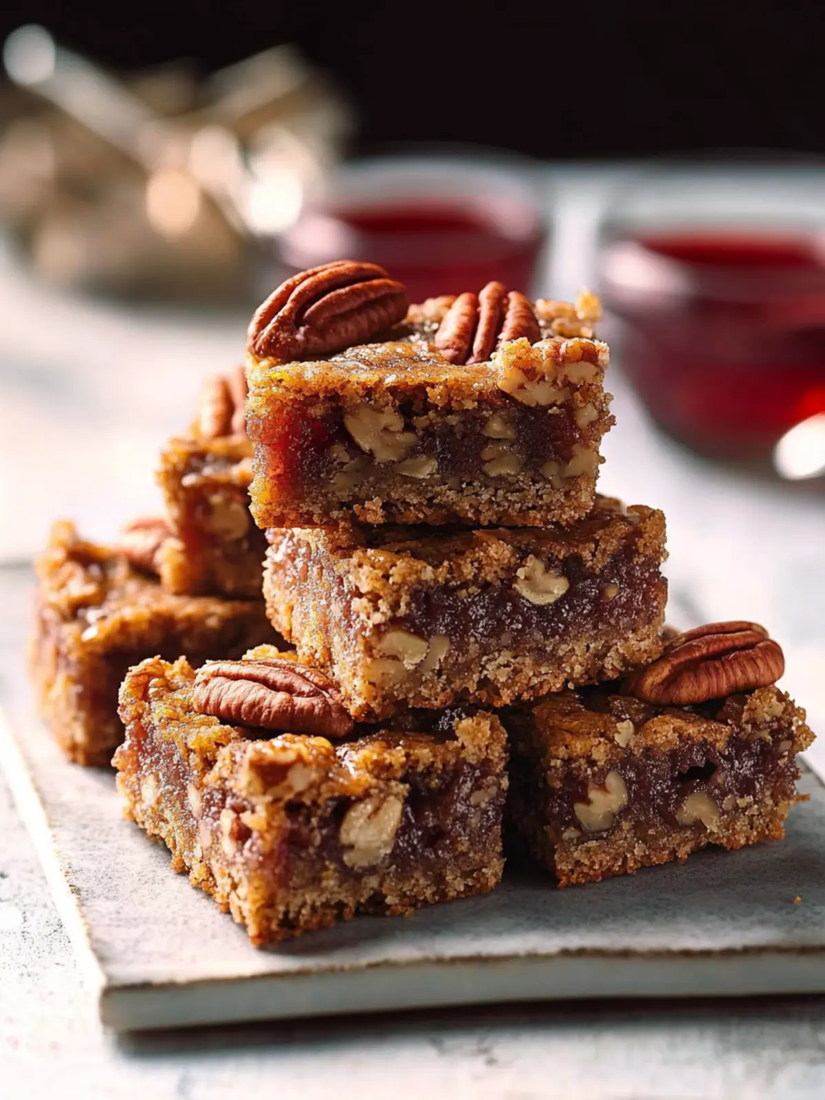 Decadent Grandma’s Pecan Rum Bars with Fruity Twists 5 Grandma’s Pecan Rum Bars