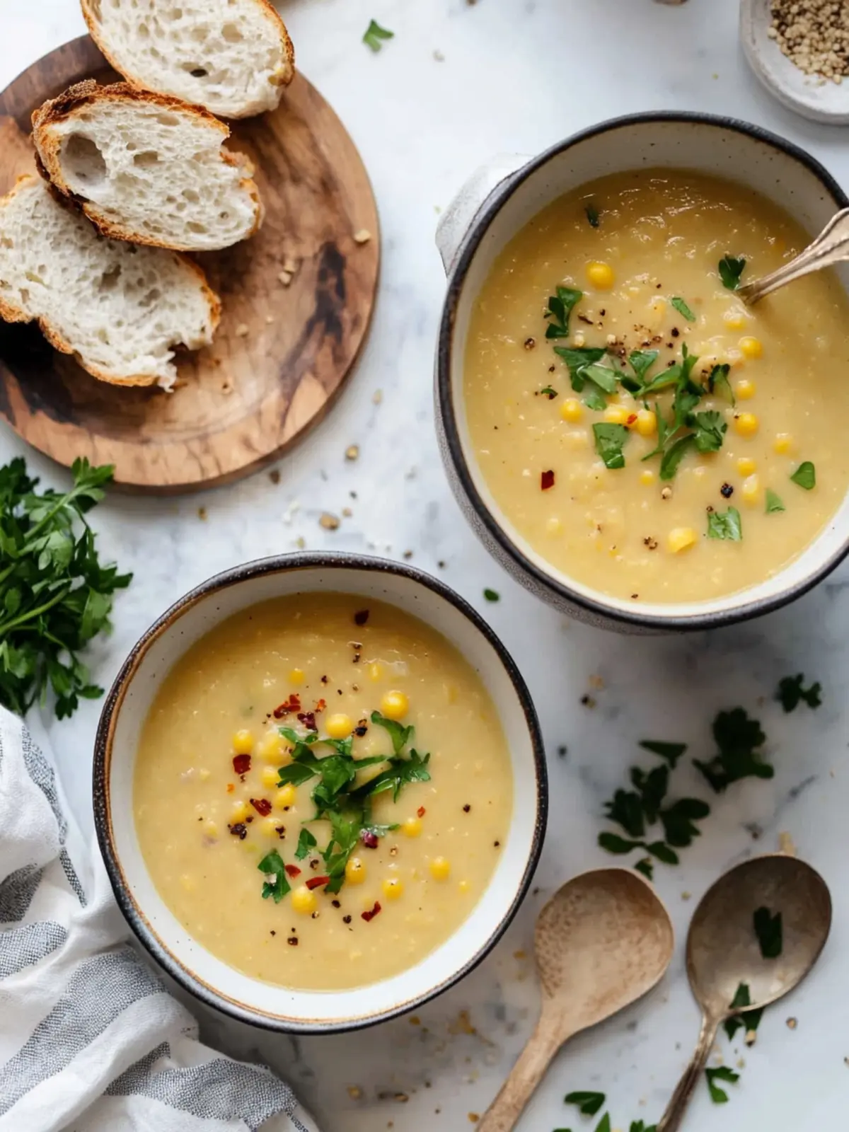 Creamy Yellow Split Pea Soup with Sweet Corn Delight 3 Yellow Split Pea Soup