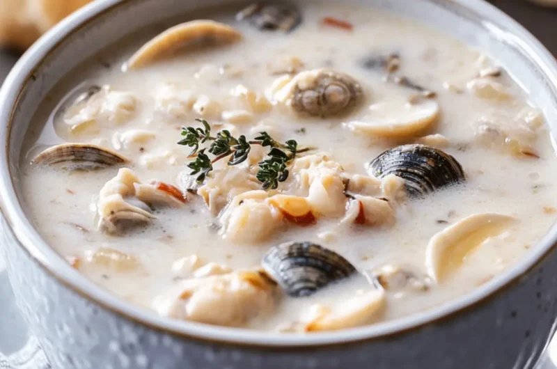 New England Clam Chowder (Creamy Clam Soup)
