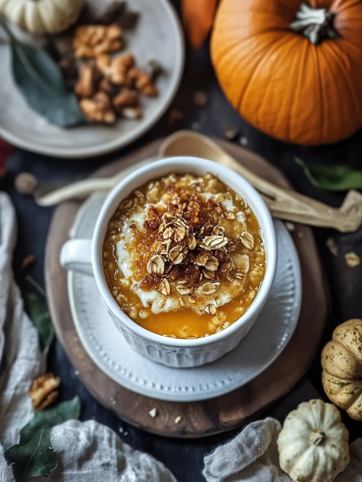 Brûlée Your Breakfast with Pumpkin Pie Oatmeal Delight
