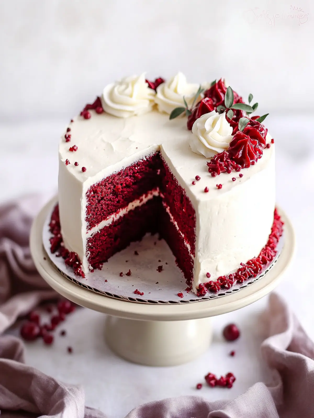 Red Velvet Cake with Cream Cheese Frosting