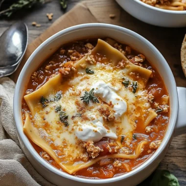 Cozy Up with Comforting Vegetarian Lasagna Soup Tonight