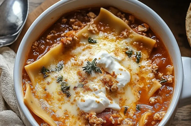 Cozy Up with Comforting Vegetarian Lasagna Soup Tonight