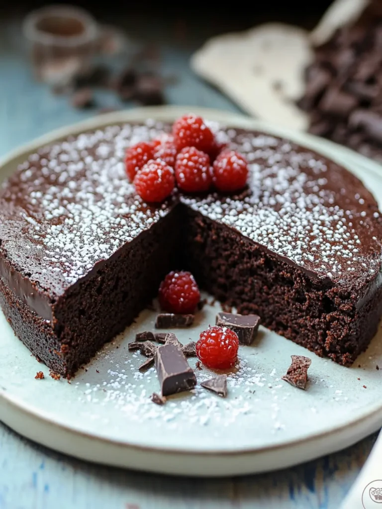Indulge in Rich & Fudgy Flourless Chocolate Cake Bliss 3 Rich & Fudgy Flourless Chocolate Cake