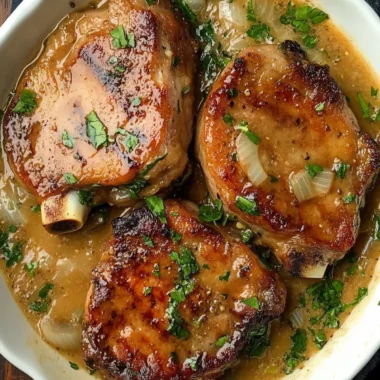 Savory Smothered Pork Chops in Creamy Onion Gravy Delight 9 Smothered Pork Chops