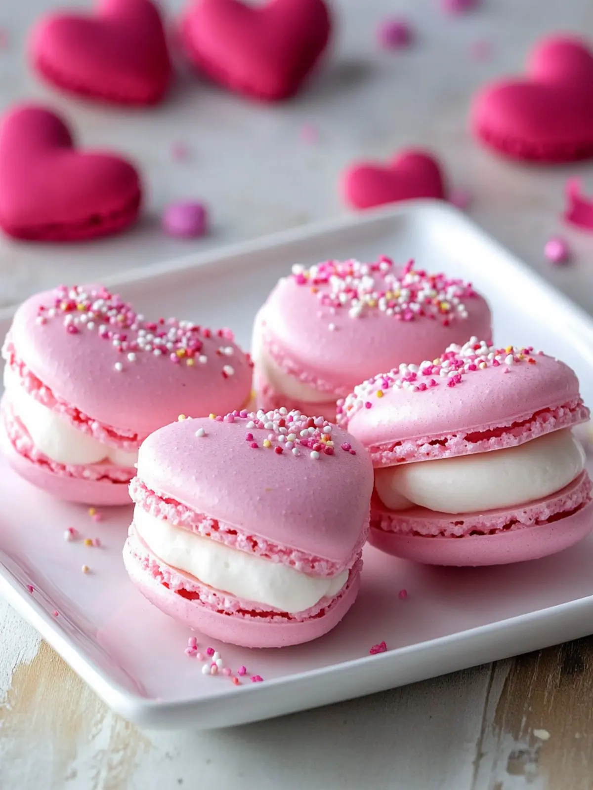 Cinnamon Spiced Valentine’s Heart Macarons You’ll Adore 2 Valentine’s Heart Macarons