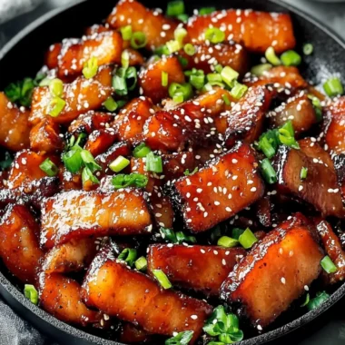 Crispy Healthy Korean Pork Belly Skillet for Family Feasts
