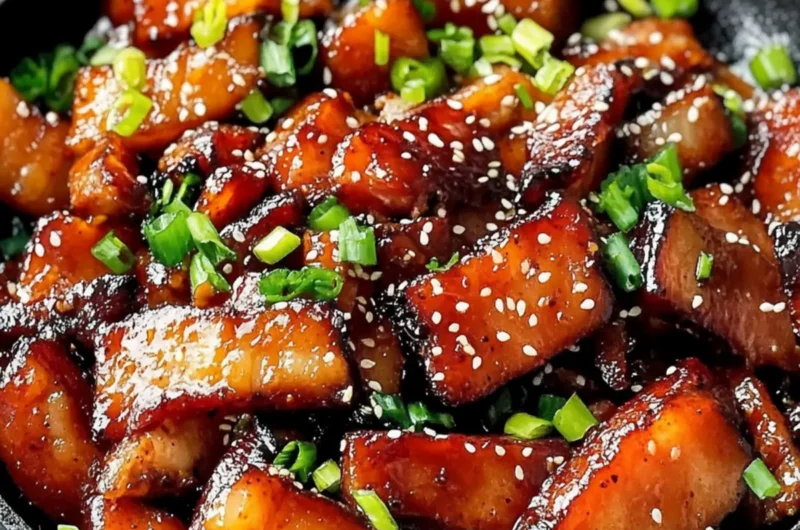 Crispy Healthy Korean Pork Belly Skillet for Family Feasts
