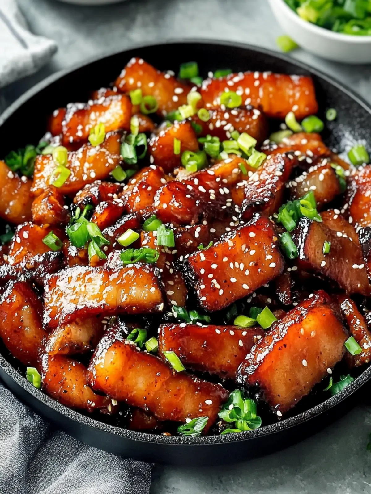 Crispy Healthy Korean Pork Belly Skillet for Family Feasts