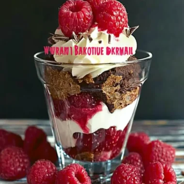 Raspberry Brownie Parfait Recipe