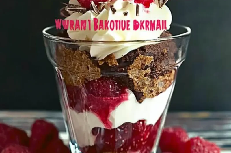 Raspberry Brownie Parfait Recipe