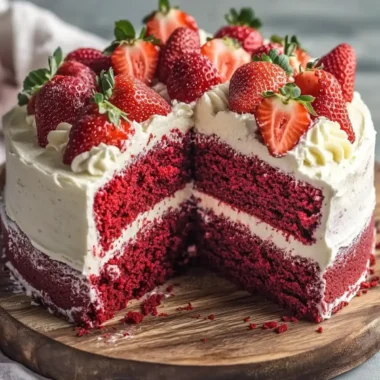 Strawberry Red Velvet Cake
