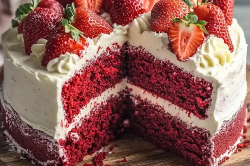 Strawberry Red Velvet Cake