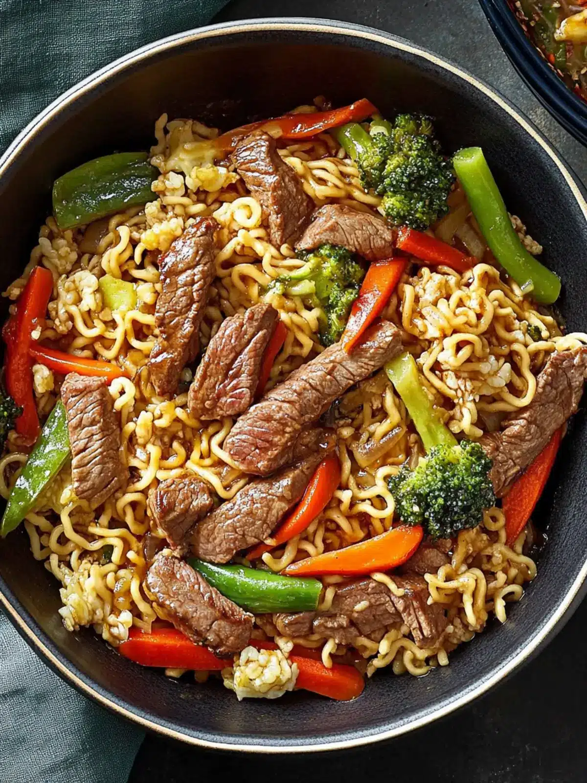 Sirloin Stir-Fry with Ramen Noodles