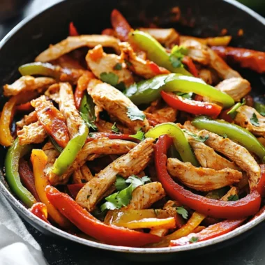Skillet Chicken Fajitas Recipe