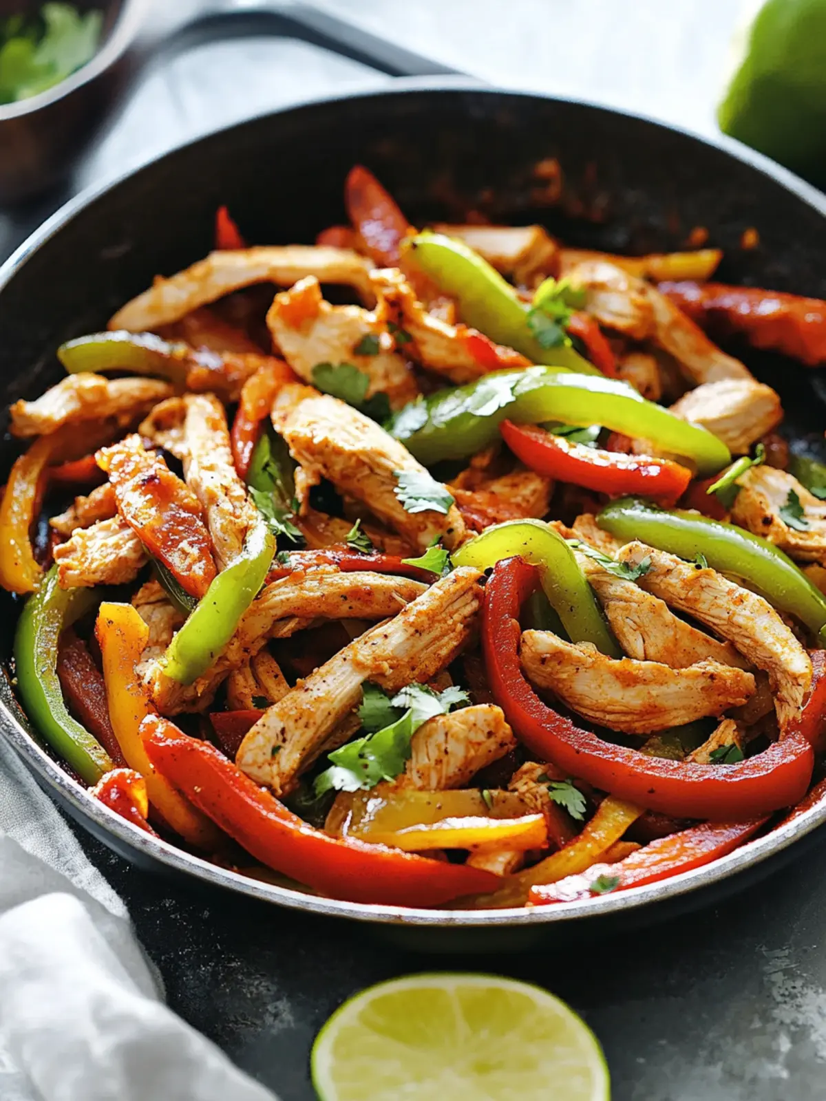 Skillet Chicken Fajitas Recipe