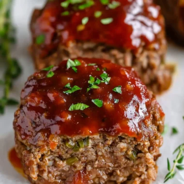 Irresistible Mini Meatloaf with Zesty Topping for Busy Nights 10 Mini Meatloaf