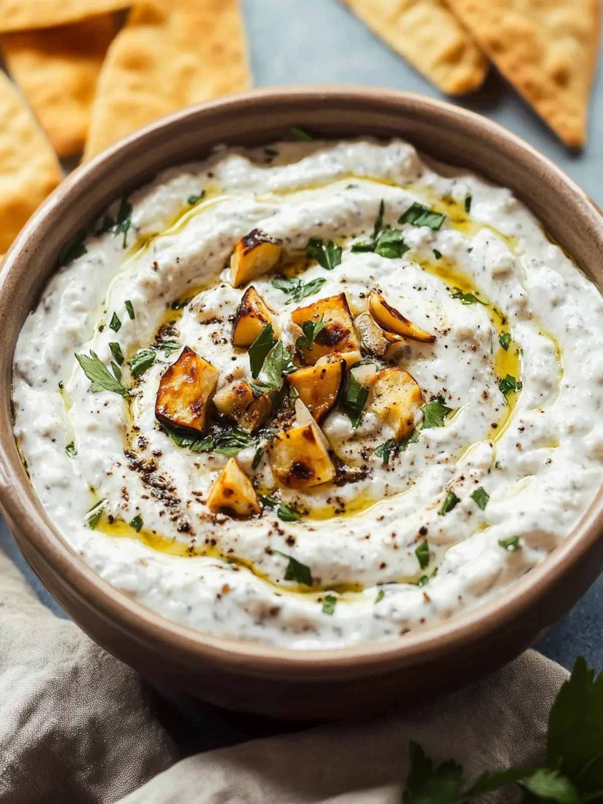 Borani Bademjan (Yogurt Eggplant Dip)