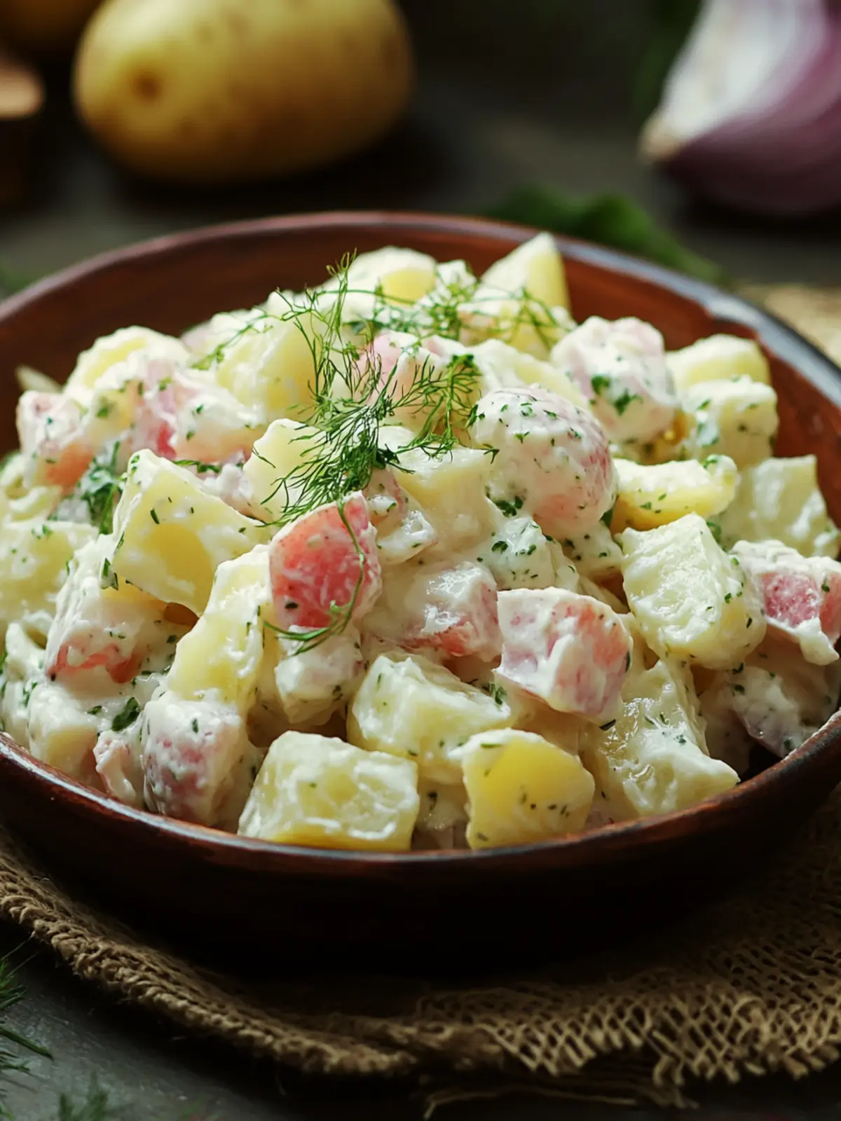 Latvian Rasols (Potato Salad)