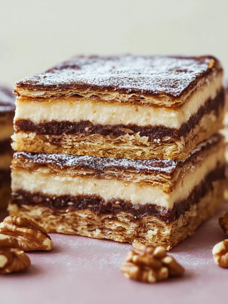 Irresistible Zserbó Szelet: Homemade Layered Walnut Bliss 3 Zserbó Szelet (Layered Walnut Pastry)