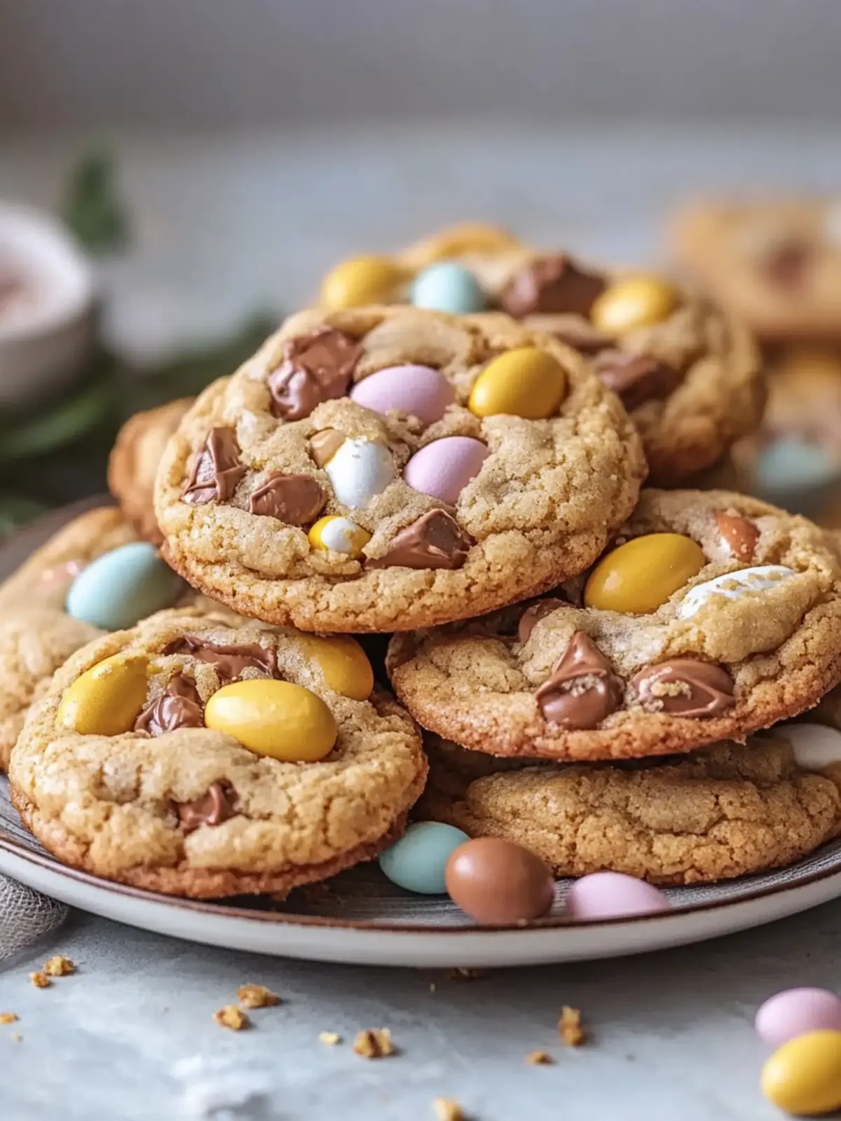 Brown Butter Cadbury Egg Cookies