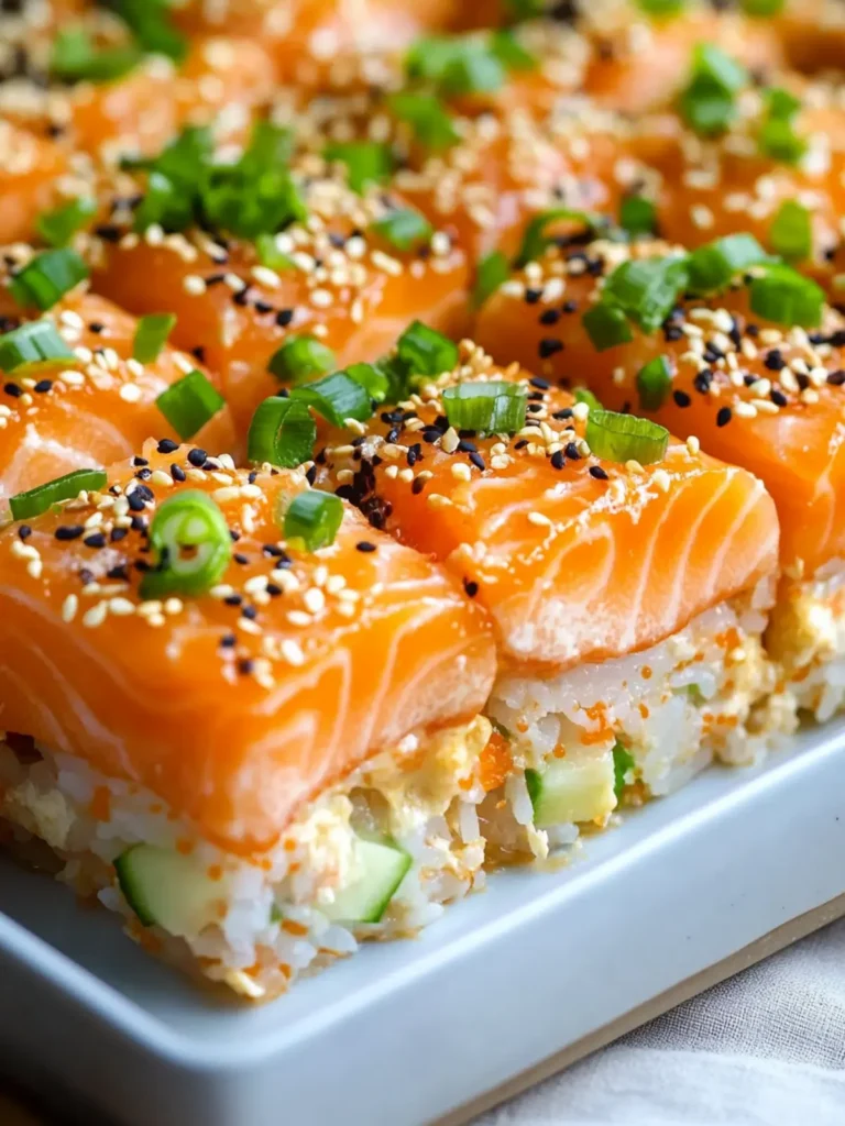 Salmon Sushi Bake